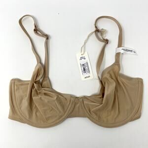 NEW Aerie Smoothez Beige Tan Full Coverage Unlined Underwire Bra 32D